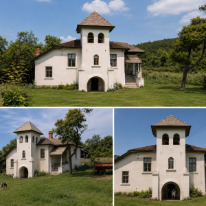 Conac boieresc cu viță de vie in Călinești